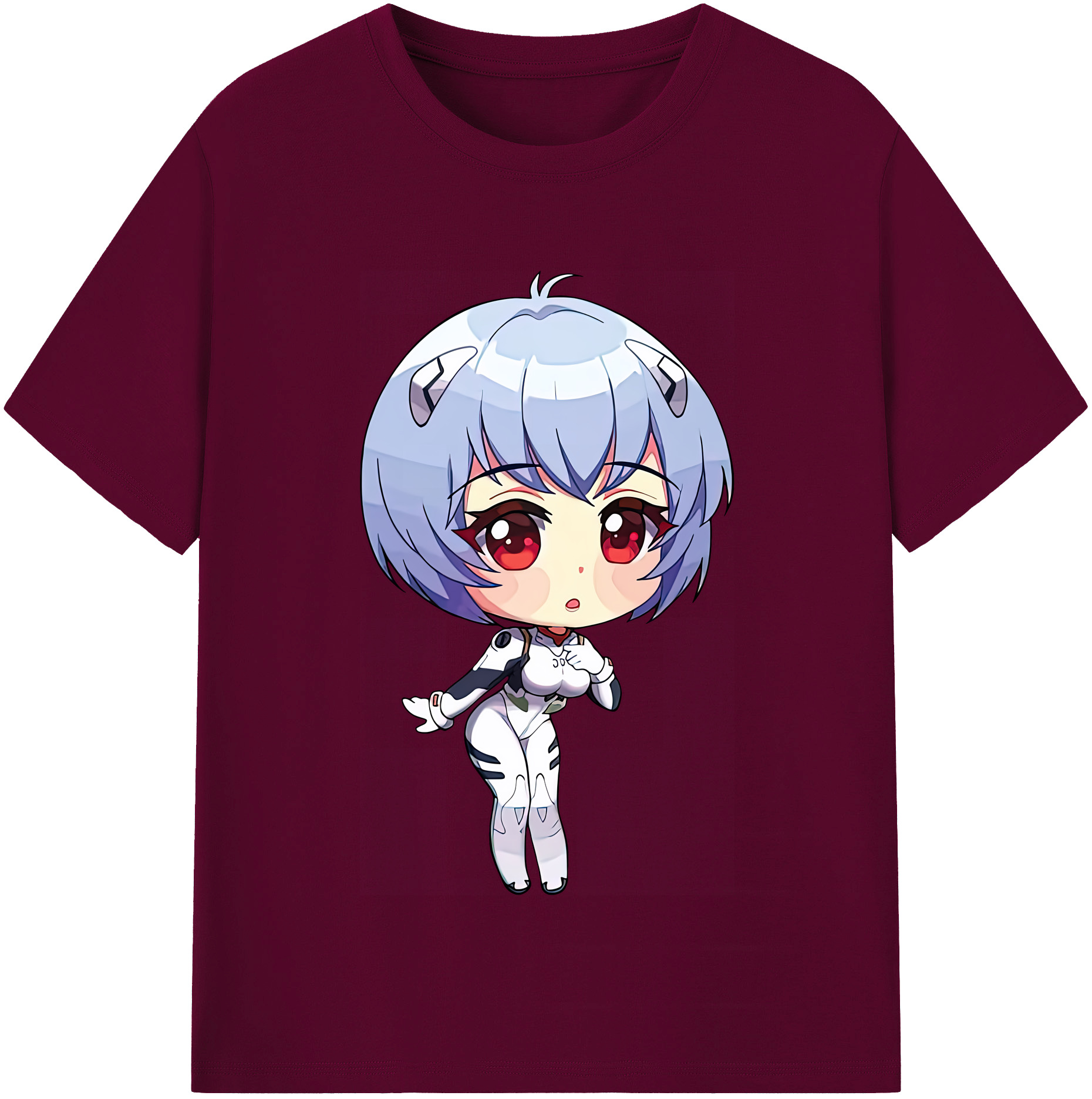 （画像用） EVA 新世紀エヴァンゲリオン レディースカジュアルプリントTシャツ（綿100％）
